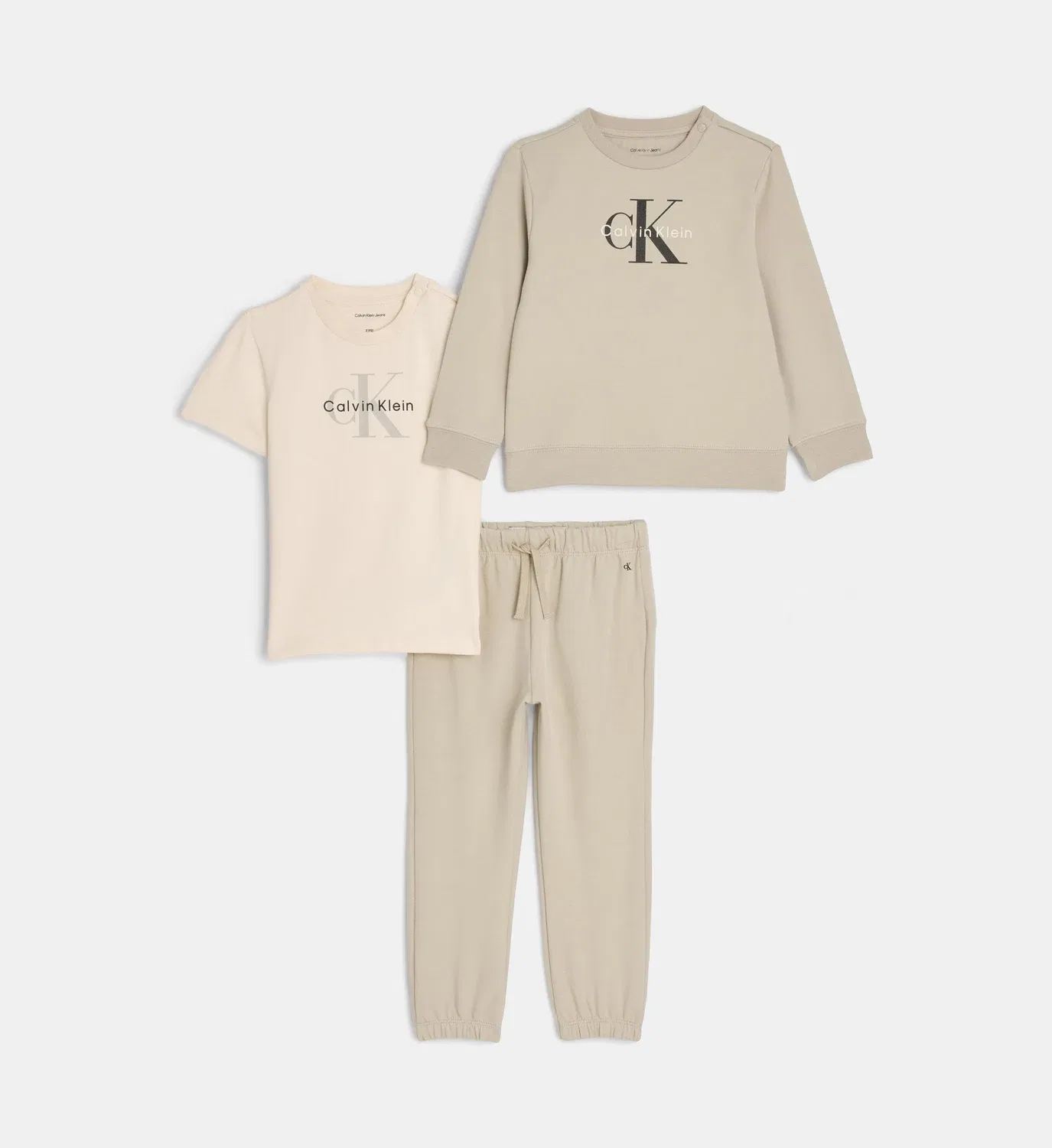 Набор из 3 хлопковых изделий Calvin Klein, бежевый
