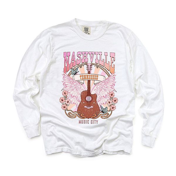 

Футболка с длинным рукавом Nashville wings, окрашенная в готовом виде Simply Sage Market, White, Белый, Футболка с длинным рукавом Nashville wings, окрашенная в готовом виде Simply Sage Market, White