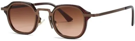 

Модные классические круглые солнцезащитные очки для женщин с металлическими дужками, в стиле ретро, ​​для мужчин, для активного отдыха и вождения MTZJH, 060-tea