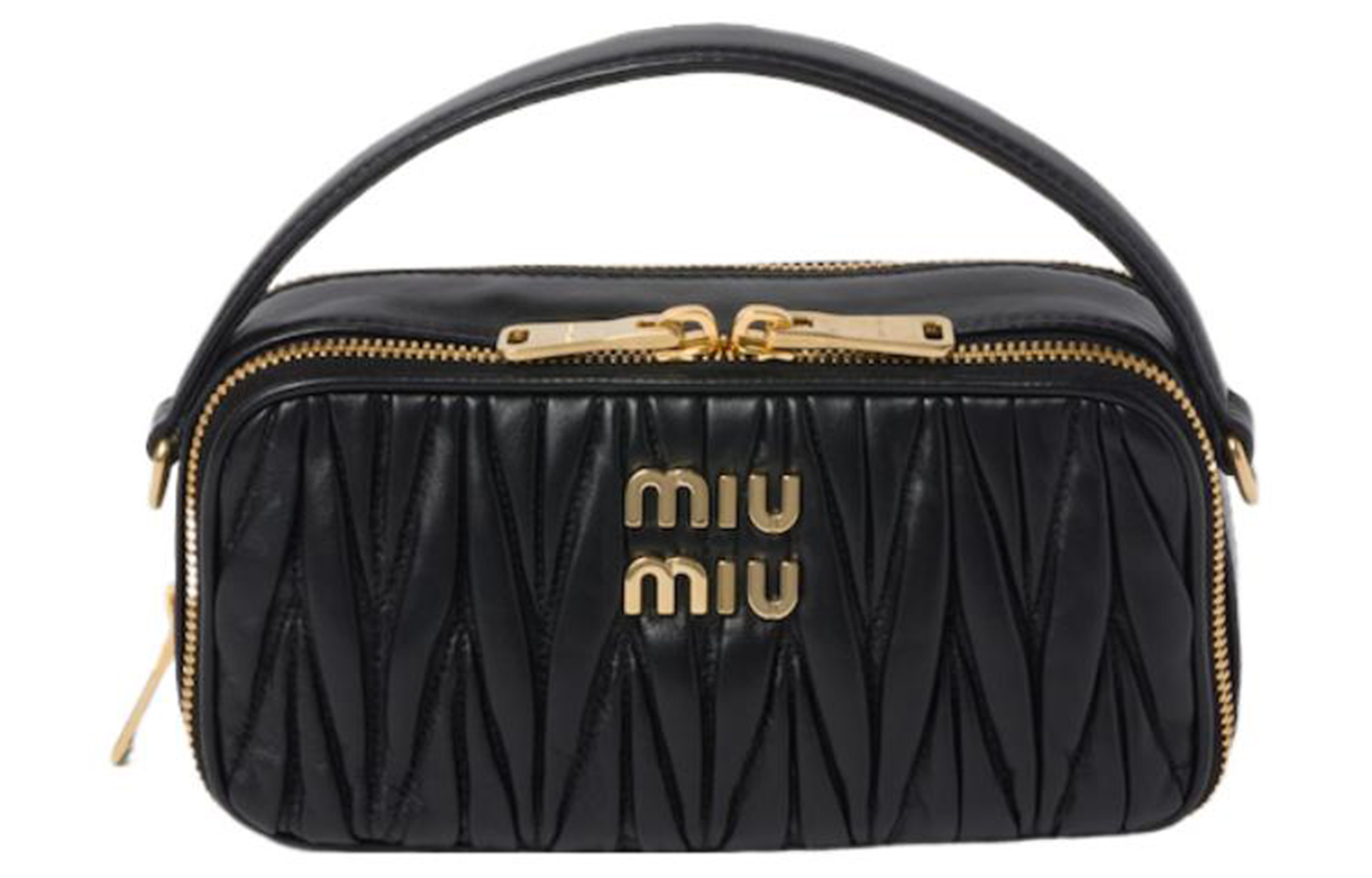 

MIU MIU Сумка через плечо Matelassé Nappa Leather, женская, черная