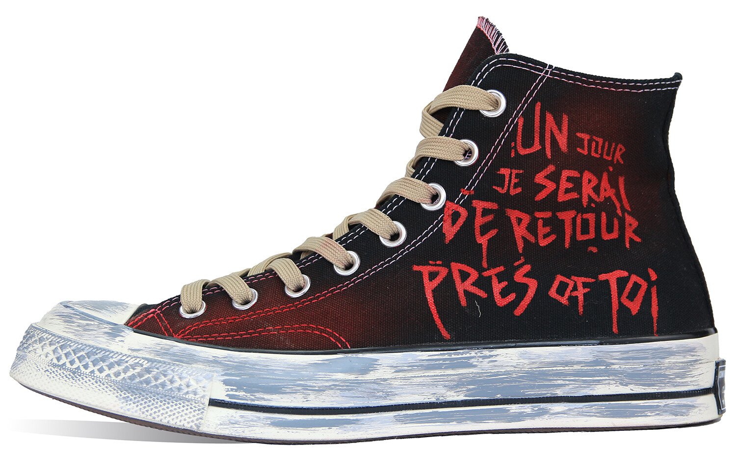 

1970-е годы Кеды унисекс с высоким берцем красного цвета Converse