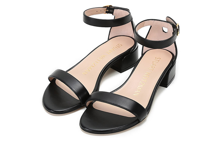 SW One Strap Sandals Women's Black Stuart Weitzman — фото 3