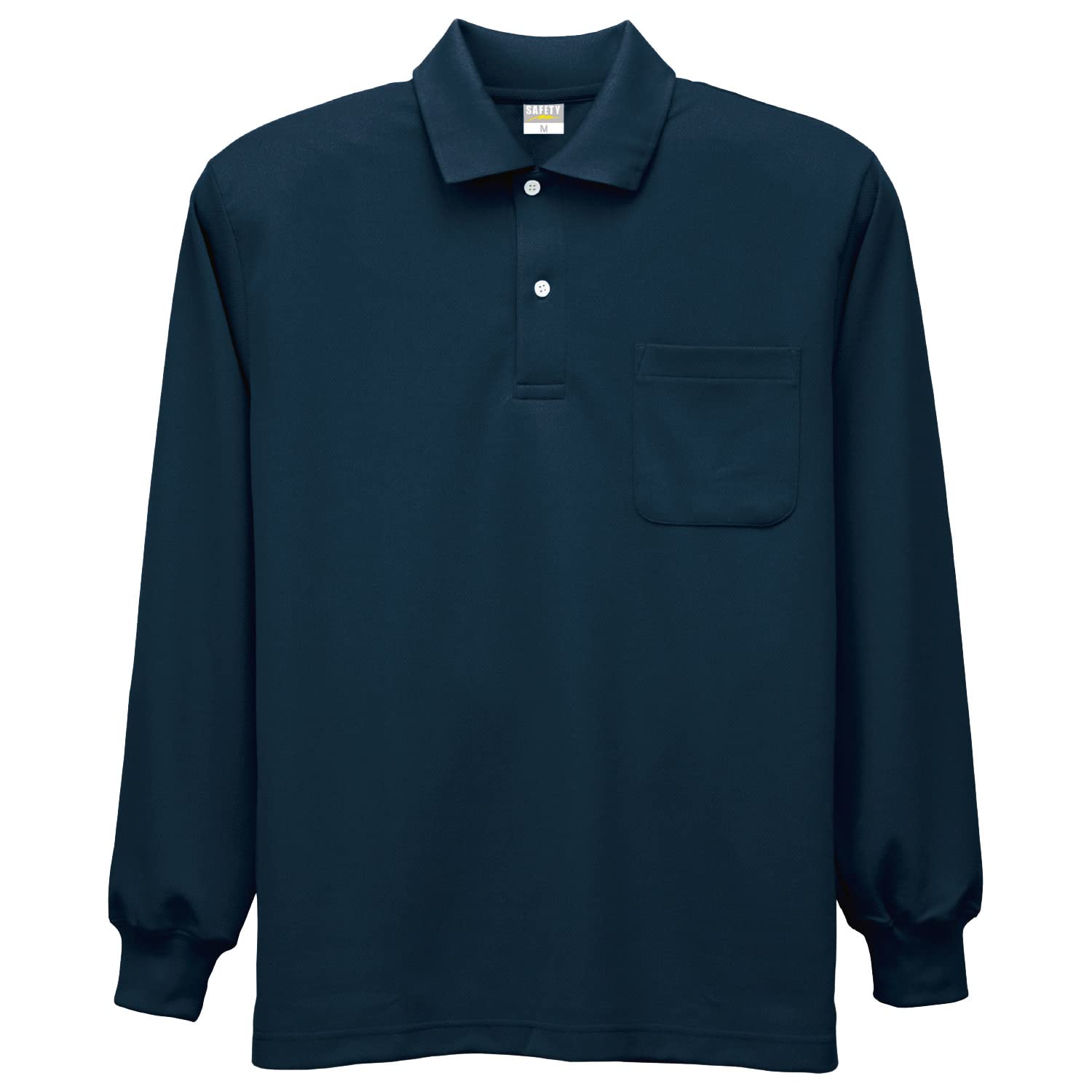 

Поло с длинными рукавами Kokuraya Electrostatic Series DRY с антистатическим покрытием, темно-синее, 5L, 8119-01-5L