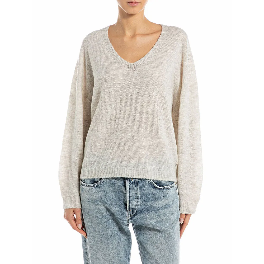 

Свитер Replay DK3910.000.G23918 v neck, серый