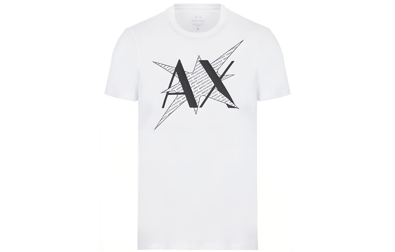 

ARMANI EXCHANGE Футболка AE SS22 мужская белая, Белый, ARMANI EXCHANGE Футболка AE SS22 мужская белая