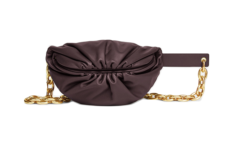 

Bottega Veneta Клатч из телячьей кожи POUCH Cloud с возможностью ношения через плечо или на груди Женский виноградный фиолетовый