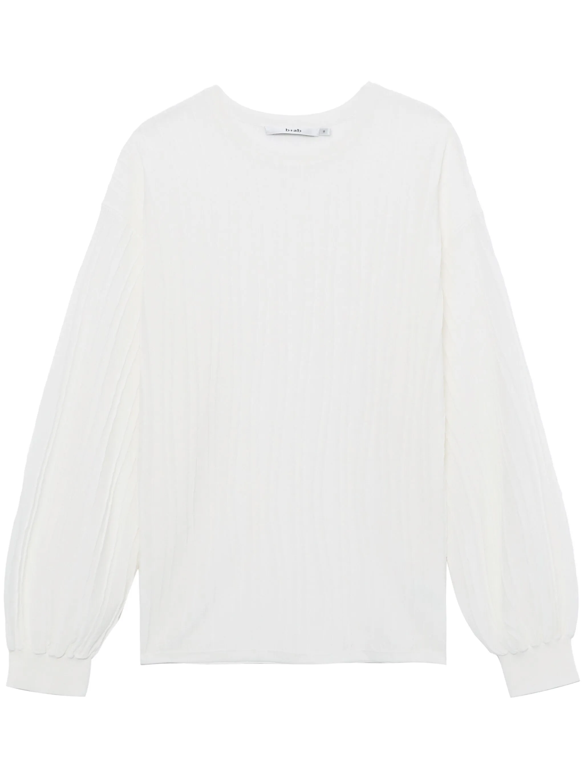 

Полупрозрачная толстовка в рубчик B+Ab, белый