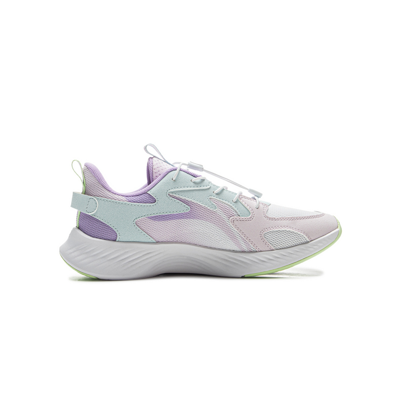 Спортивные повседневные детские кроссовки Unisex LINING YOUNG, фиолетовый/розовый/белый/синий — фото 2