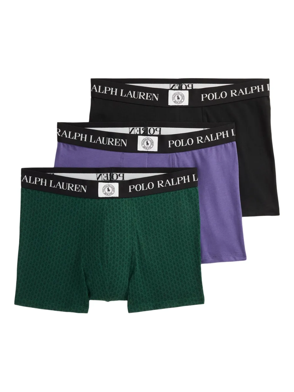 

Трусы-боксеры с логотипом на поясе (упаковка из трех шт.) POLO RALPH LAUREN, зеленый