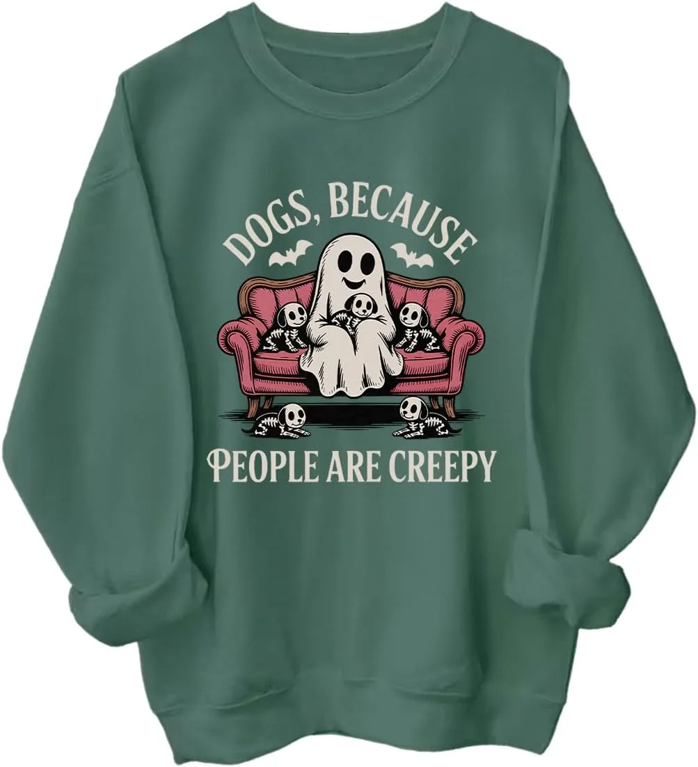 

Толстовка с принтом "Dogs Because People Are Creepy" Racsea