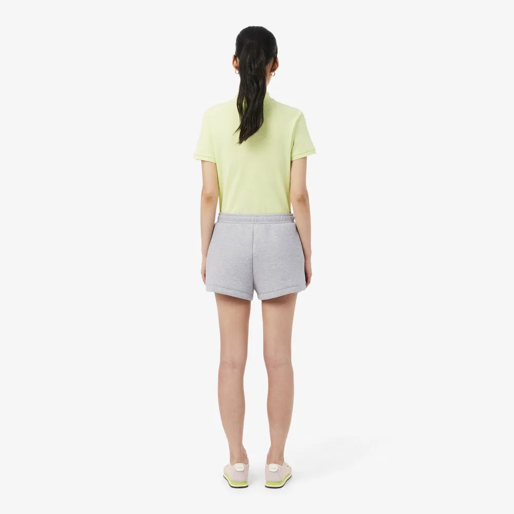 Шорты Lacoste Double Face, меланжевый серый — фото 3
