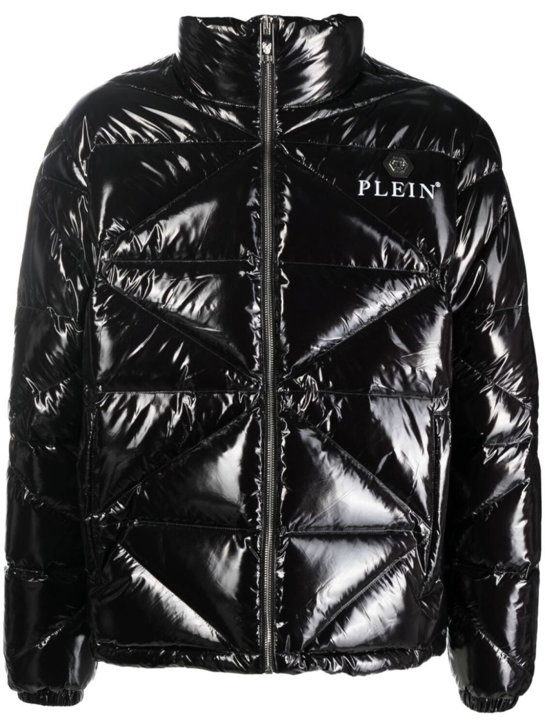 

Глянцевый пуховик Philipp Plein, черный