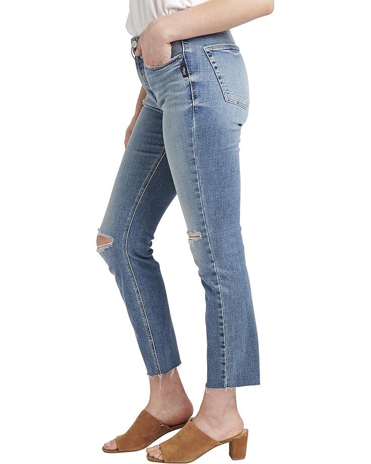 

Джинсы Silver Jeans Co. Most Wanted Straight Crop L43218ECF254, индиго