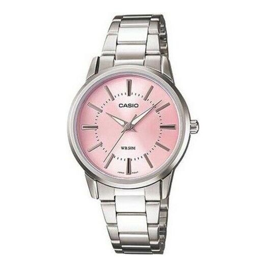 

Часы CASIO Waterproof Stainless Steel Strap Pink Analog, розовый
