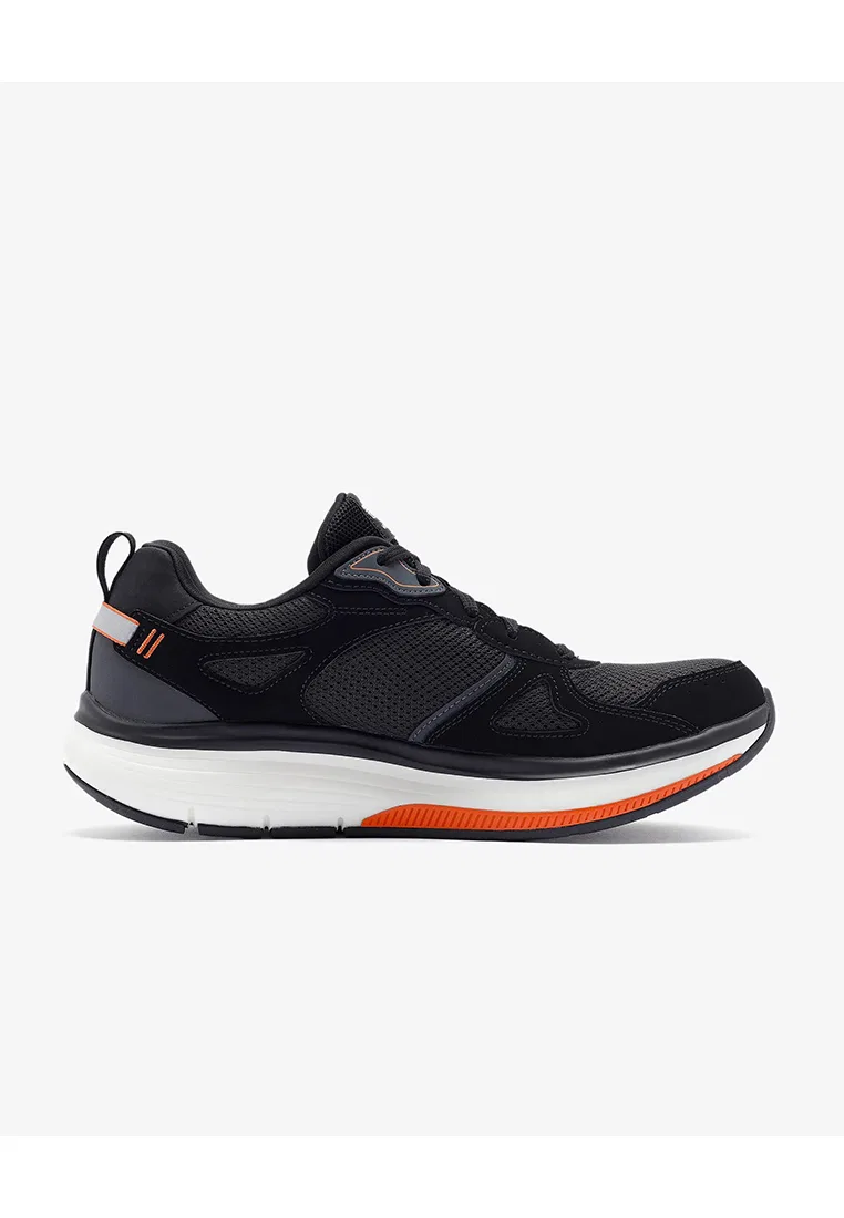 Кроссовки мужские для ходьбы и тренировок, GO WALK WORKOUT WALKER, Skechers, черный/оранжевый — фото 2
