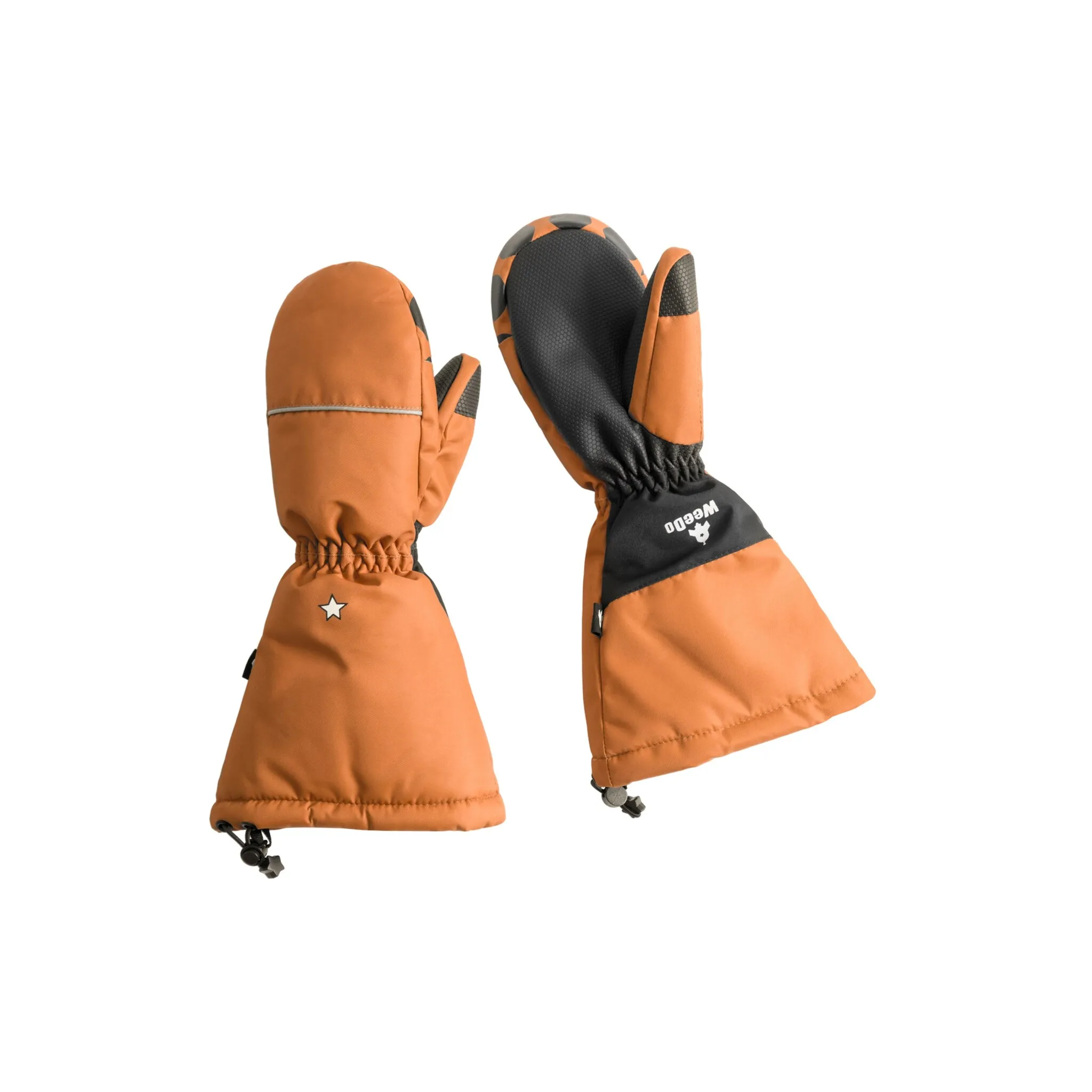 

Варежки WeeDo «FOXDO», прочные варежки с удлиненными манжетами, цвет leather brown + brown