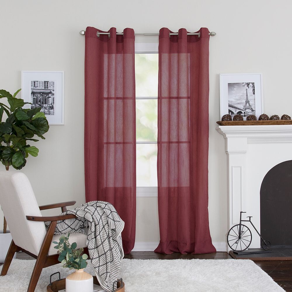 

Шторы Miller Preston Grommet Top, 1-панельная оконная штора Miller Curtains, цвет Merlot