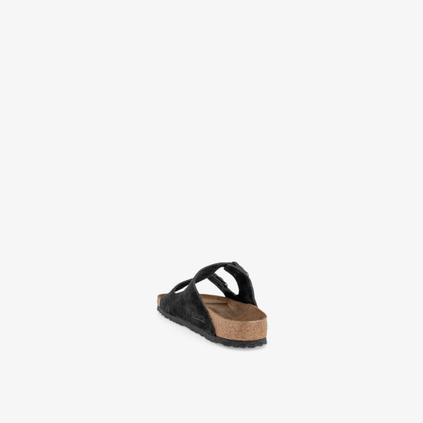 Сандалии кожаные Birkenstock Arizona с двумя ремешками, черный — фото 4