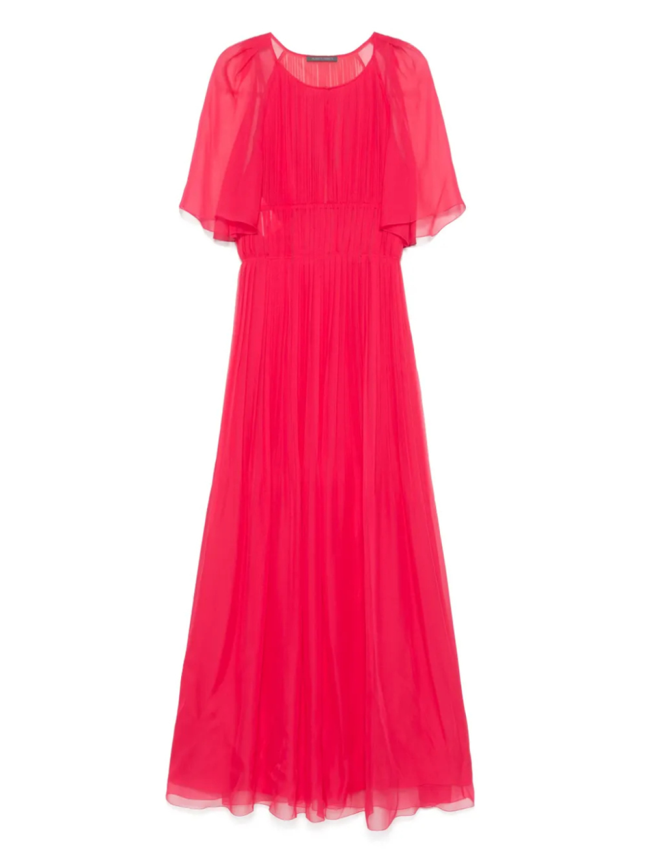 

Плиссированное платье макси Alberta Ferretti, розовый