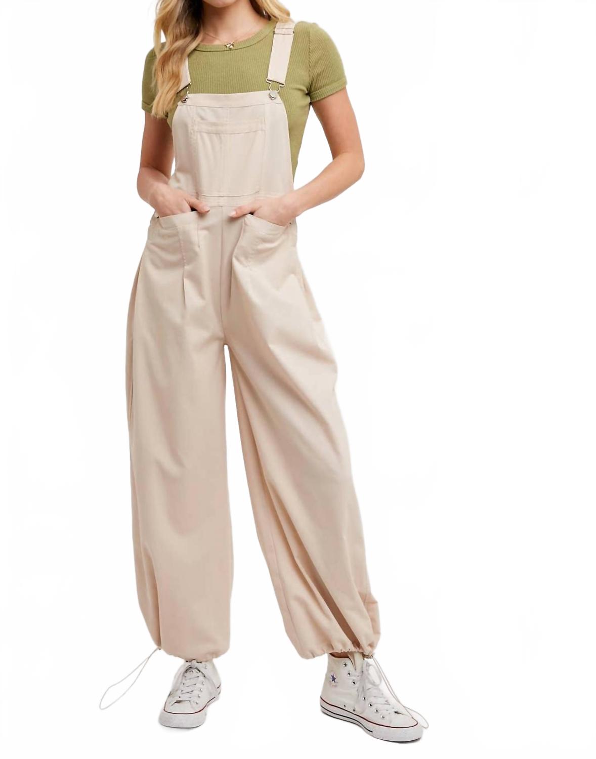 

Mittoshop Комбинезон-карго на завязках, цвет овсяный