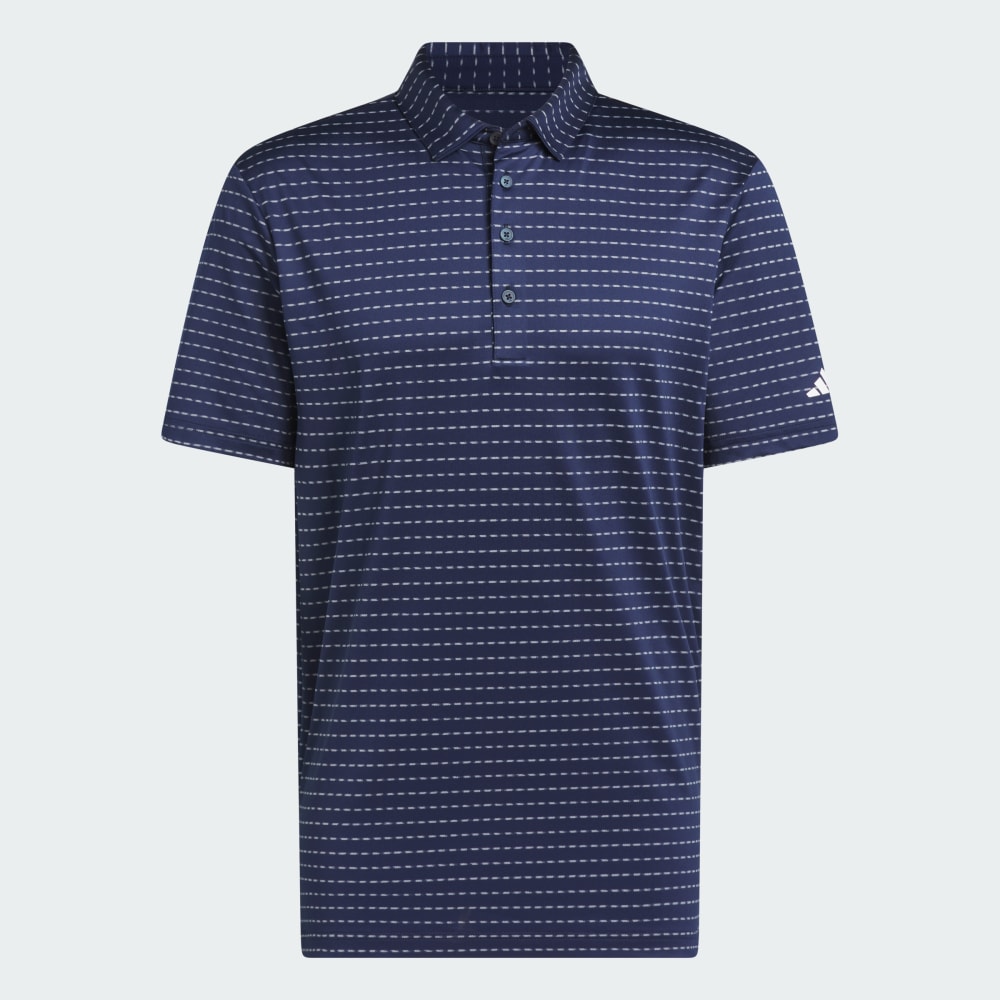 Спортивная футболка Adidas Ultimate365 Dash Stripe Polo Shirt, цвет Collegiate Navy/White — фото 4