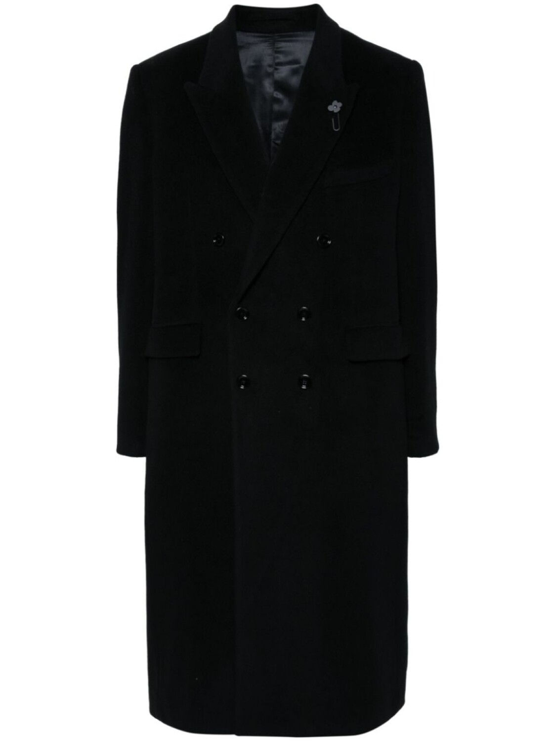 

Lardini шерстяное пальто, черный