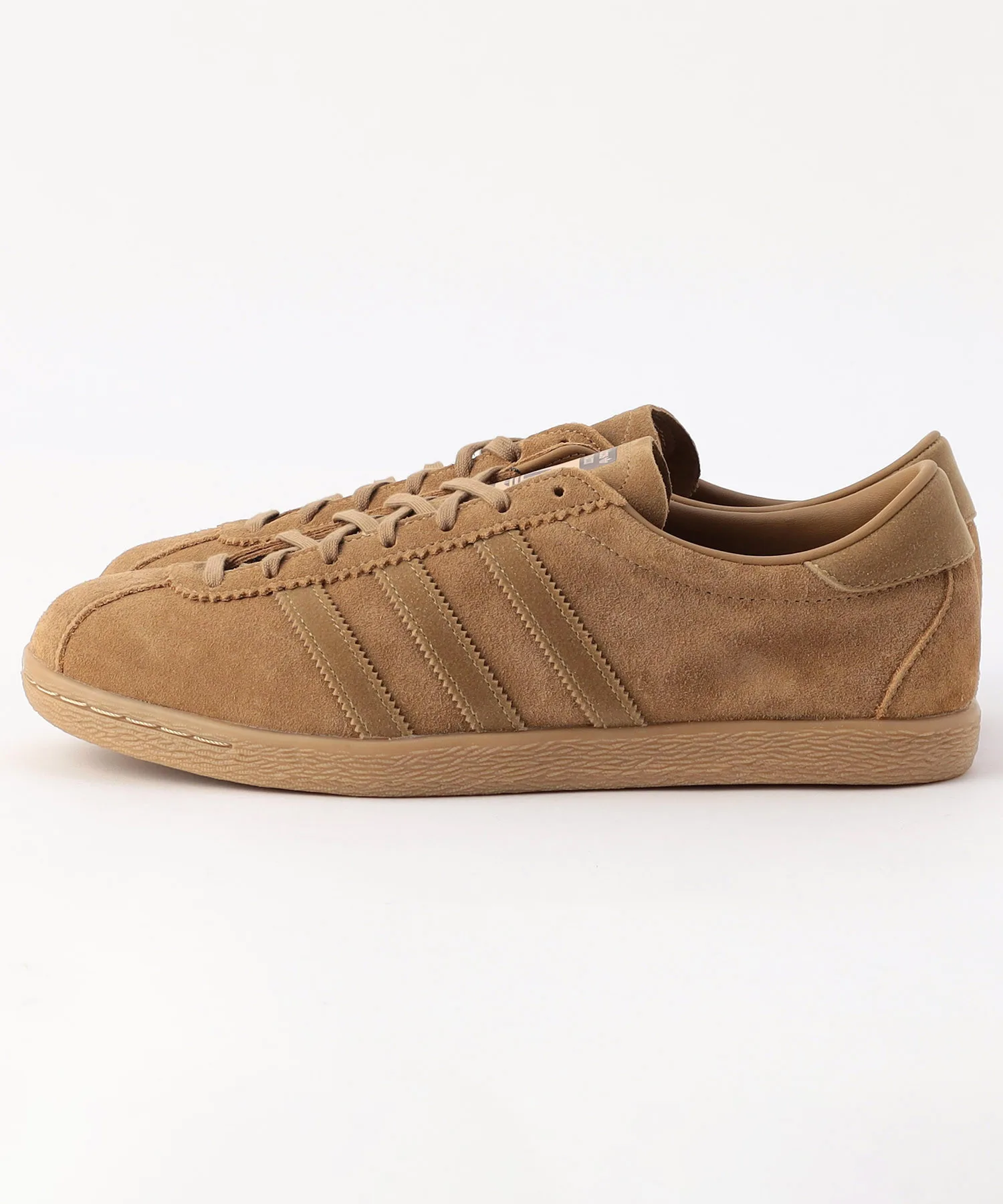 Мужские кроссовки из натуральной кожи Adidas Tobacco FREAK'S STORE тёмно-синие — фото 3