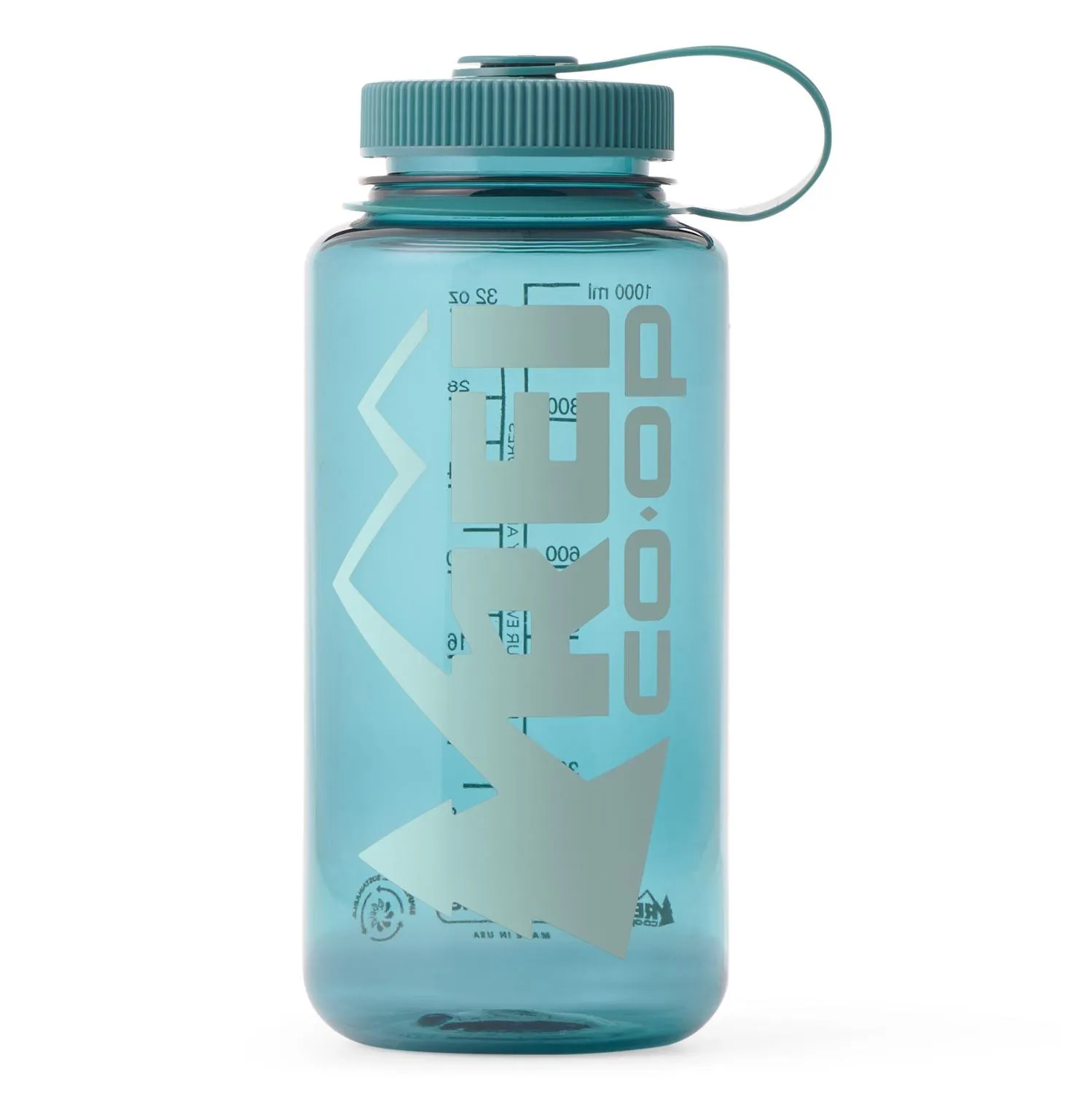 

Бутылка для воды Nalgene Sustain Logo с широким горлом объемом 32 унции REI Co-op, Cadet Blue