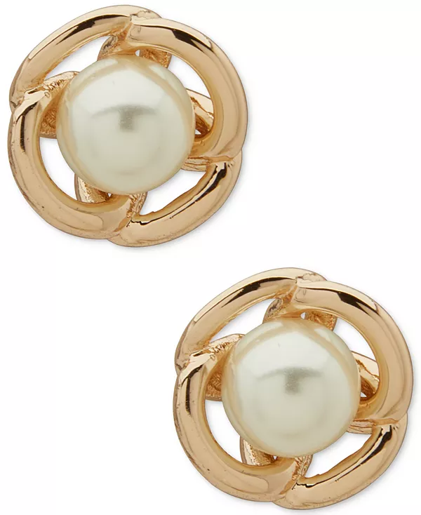 

Серьги-Гвоздики с круглыми ячейками из искусственного жемчуга Anne Klein, pearl