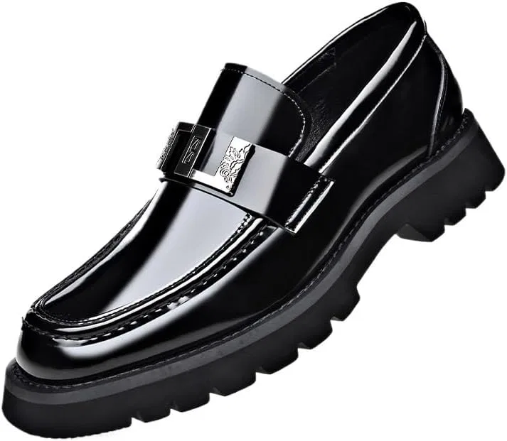 Оксфорды из лакированной кожи мужские, Black KswyyuwxgqI