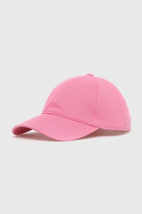 

Хлопковая бейсболка Lacoste, розовый