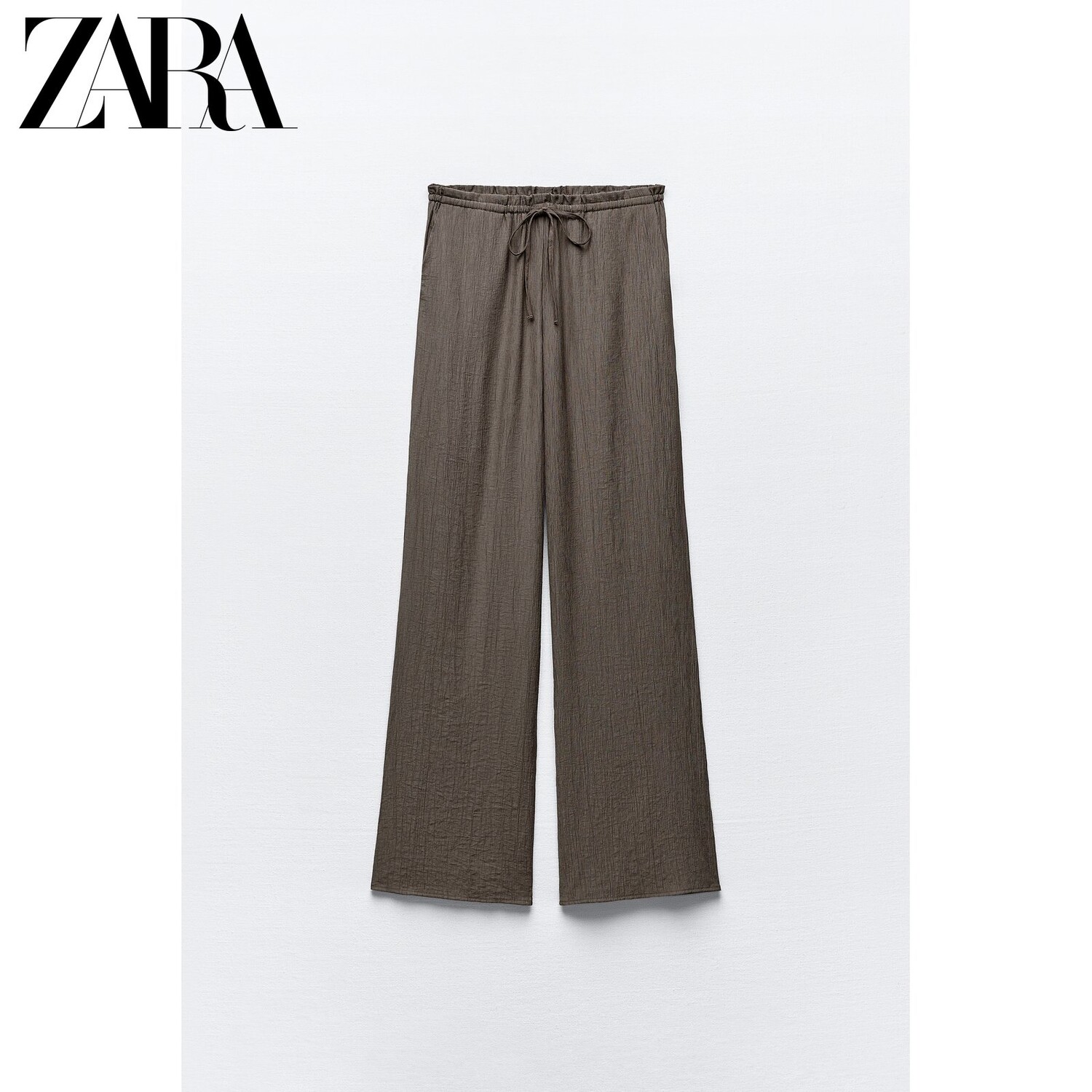 

Брюки фактурные женские Zara, серый