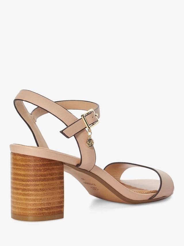 Сандалии на платформе из искусственной кожи с широкой колодкой Dune London, Blush — фото 4