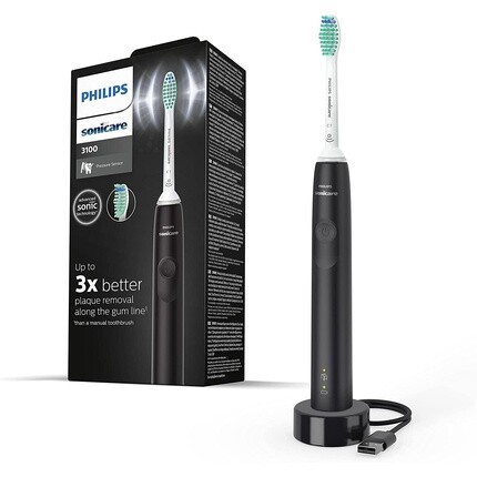 

Электрическая зубная щетка Sonicare серии 3100, черная, Philips