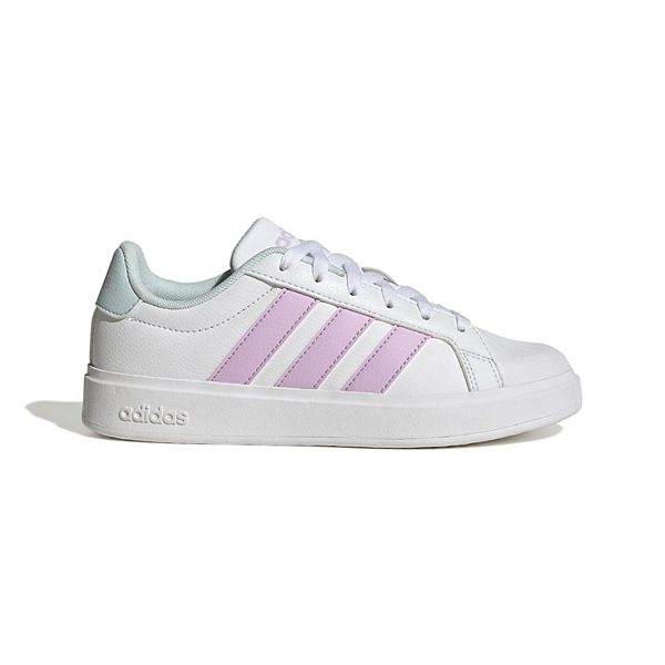 Детские спортивные кроссовки Streetalk на шнуровке Adidas, White Black — фото 3