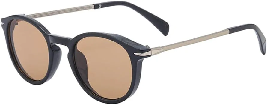 

Круглые солнцезащитные очки для вождения для женщин, модные очки в овальной оправе для мужчин, пластиковые титановые очки для мужчин, L12133 generic, Wpgj062 Brown