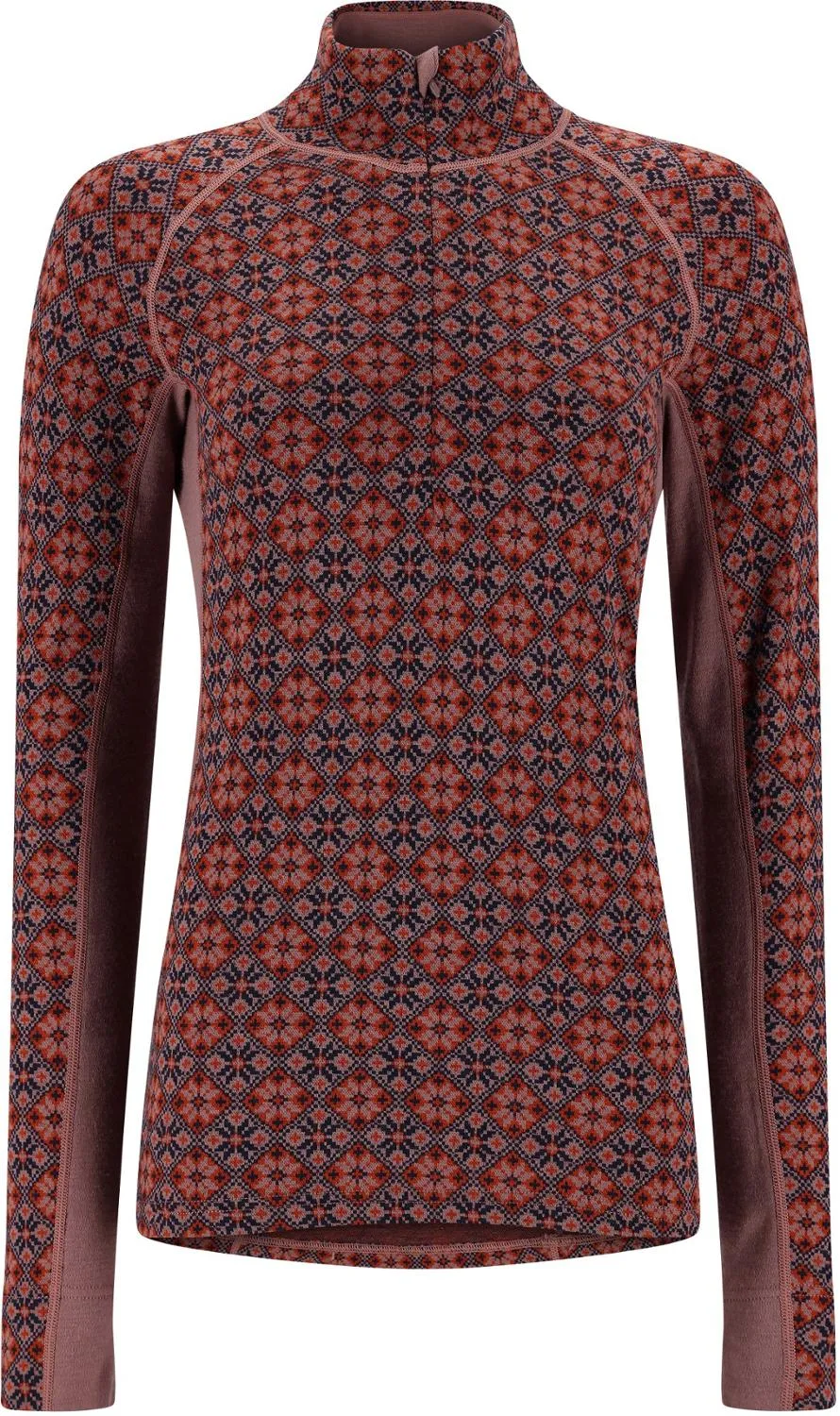 

Женская базовая футболка Rose Light с полумолнией Kari Traa, Maple