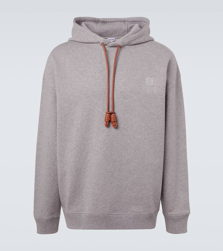 

Хлопковый худи Anagram Loewe, Grey Melange