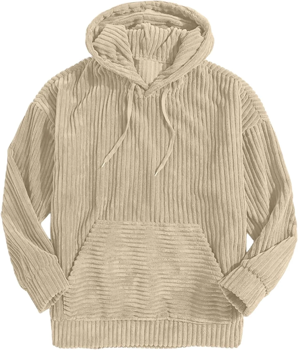 

Wankang мужская вельветовая толстовка с капюшоном и карманами