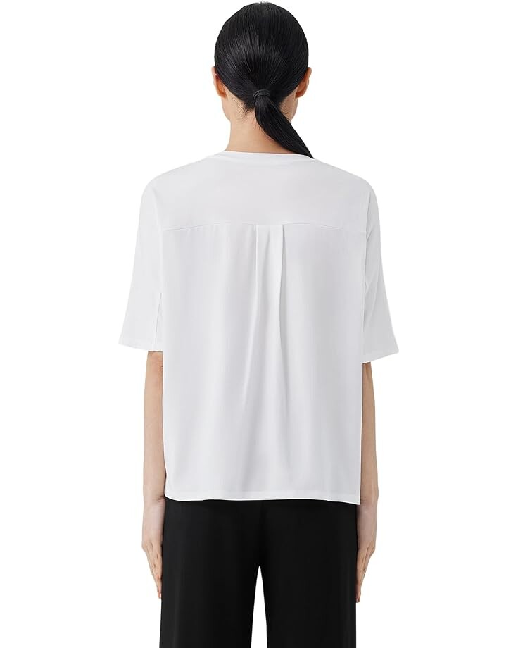 

Футболка Eileen Fisher Crew Neck Boxy Tee, белый