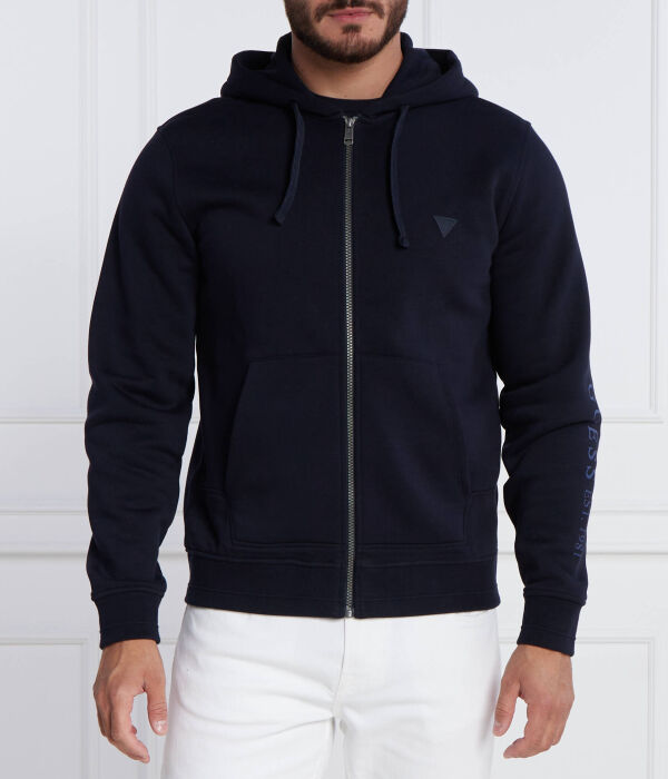 

Толстовка мужская Guess Jeans Brooks на молнии, синий
