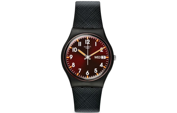 

SWATCH Часы Unisex Red Watch GB753, Black Red