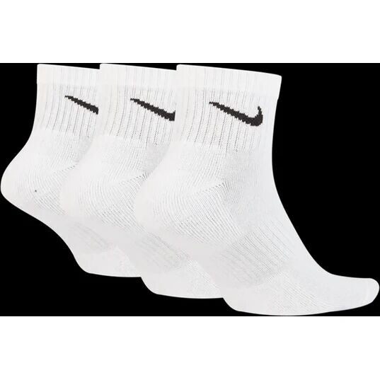 Носки U NK Everyday Cushioned Ankle Socks Nike, цвет Weiß/Schwarz — фото 2