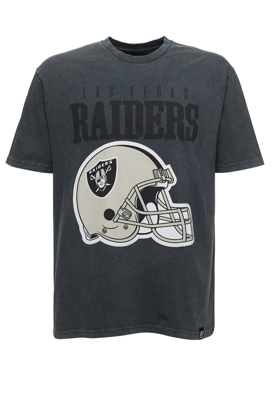 

Рубашка Recovered NFL Raiders Helmet, черный