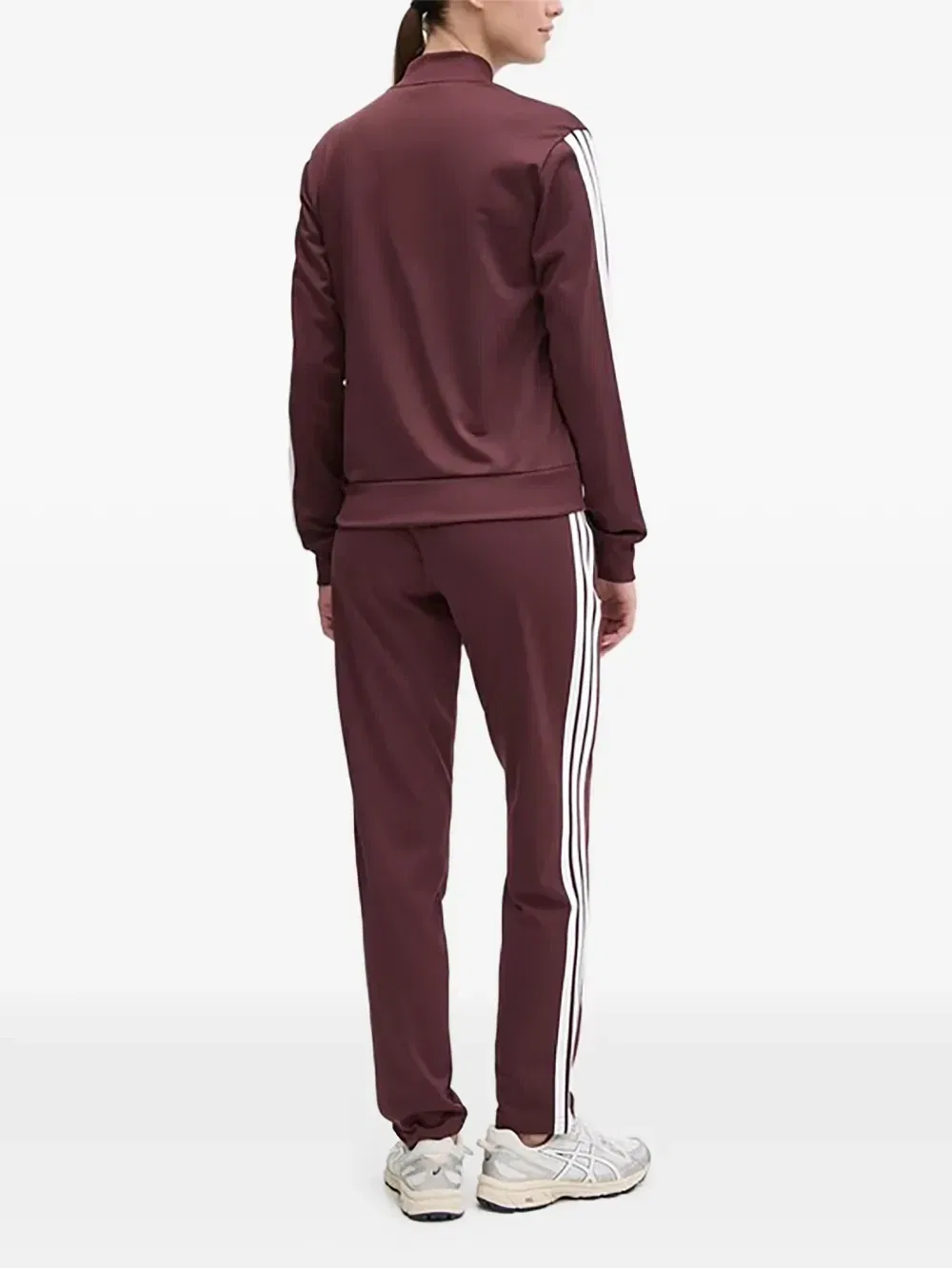 Спортивный костюм в полоску Adidas, красный — фото 2