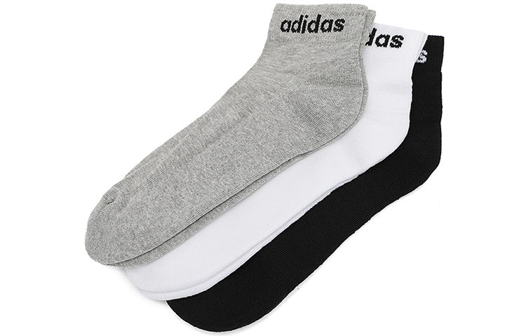 

Adidas Neo Носки до щиколотки унисекс, 3 шт, черные/белые/серые