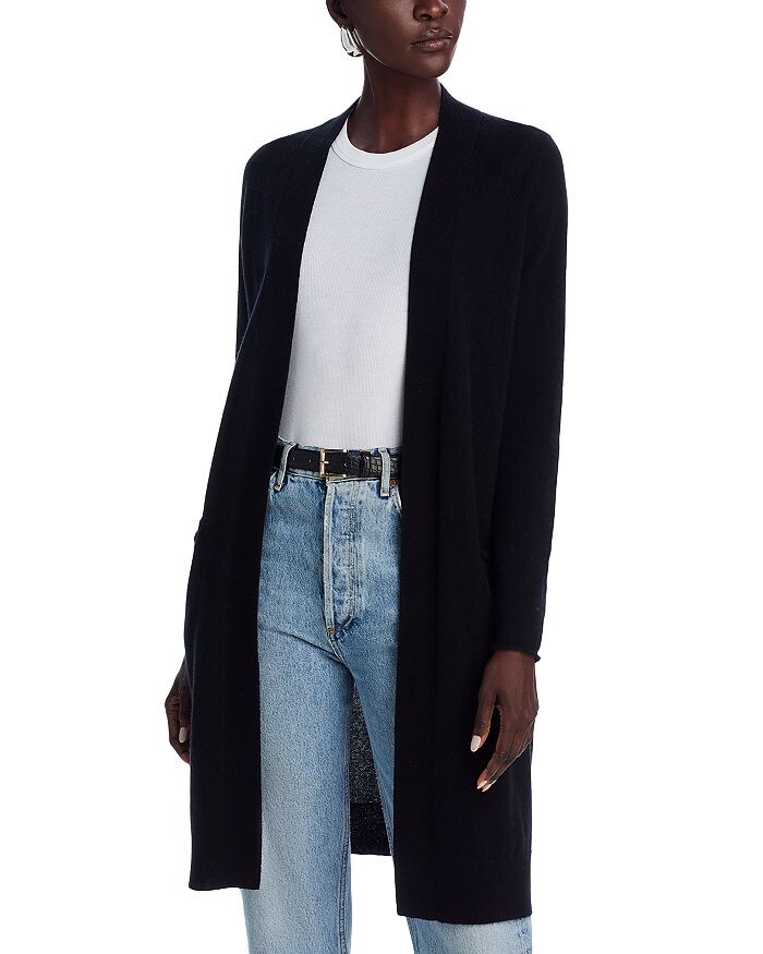 

Кардиган C by Bloomingdale’s Cashmere Dusterный C by Bloomingdale's Cashmere, черный