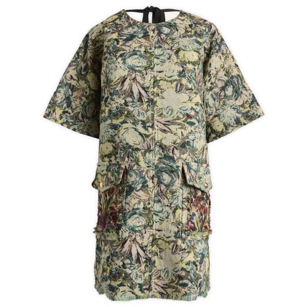 

Платье-Кимоно свободного кроя мини Ganni, Jadeite