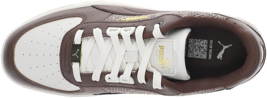 Мужские кроссовки PUMA Caven 2.0 Lux Sd с новыми шнурками - коричневые, повседневные — фото 4