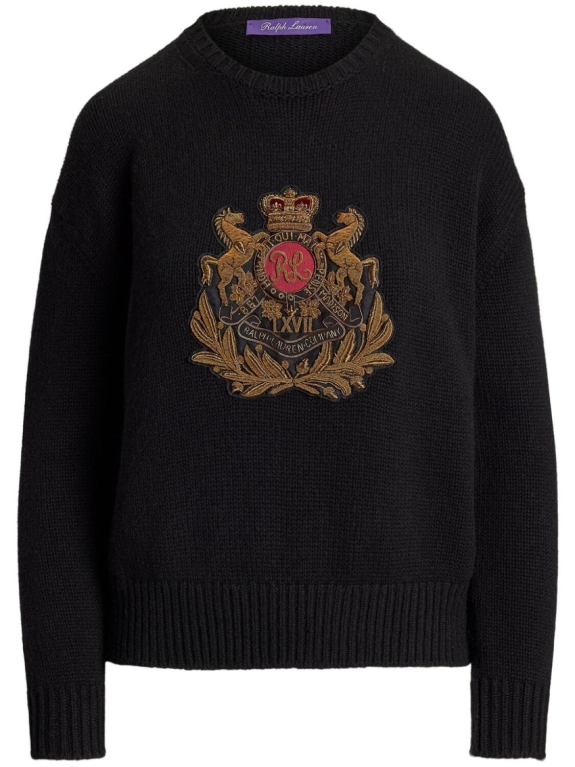 

Ralph Lauren Collection свитер с вышивкой, черный